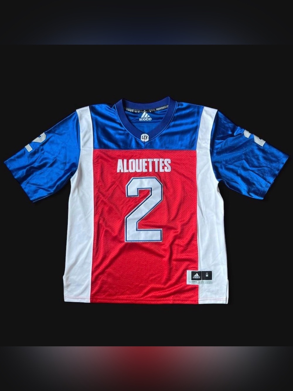 Adidas 2018 Johnny Manziel Alouettes LCF jersey Size M